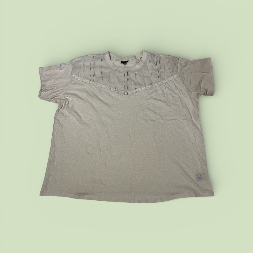 Torrid Light Beige Short Sleeve Tee
